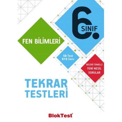 6.Sınıf Fen Bilimleri Tekrar Testleri