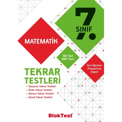 7.Sınıf Matematik Tekrar Testleri