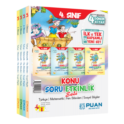 Puan Yayınları 4. Sınıf Konu Soru Etkinlik Seti