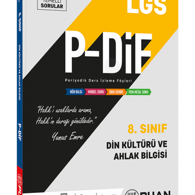 Puan Yayınları 8. Sınıf LGS Din Kültürü ve Ahlak Bilgisi PDİF Konu Anlatım Föyleri