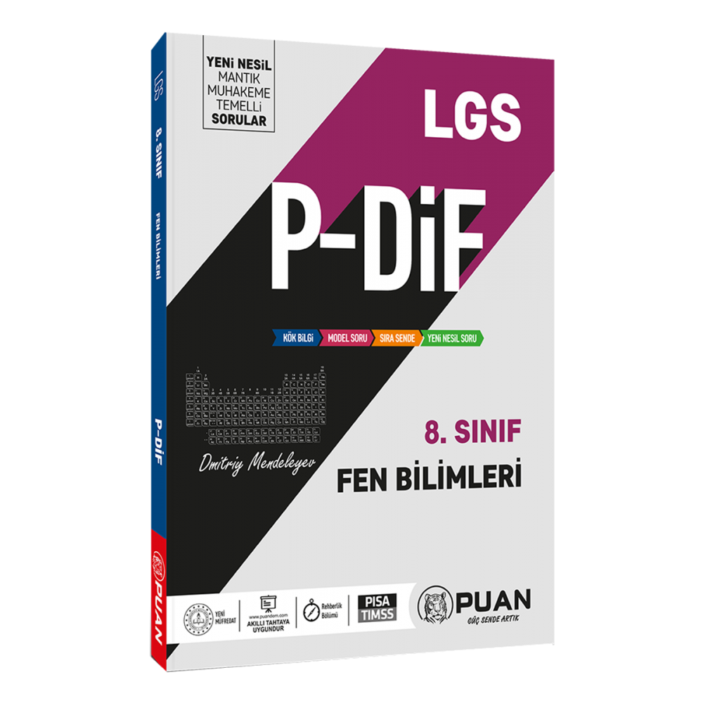 Puan Yayınları 8. Sınıf LGS Fen Bilimleri PDİF Konu Anlatım Föyleri