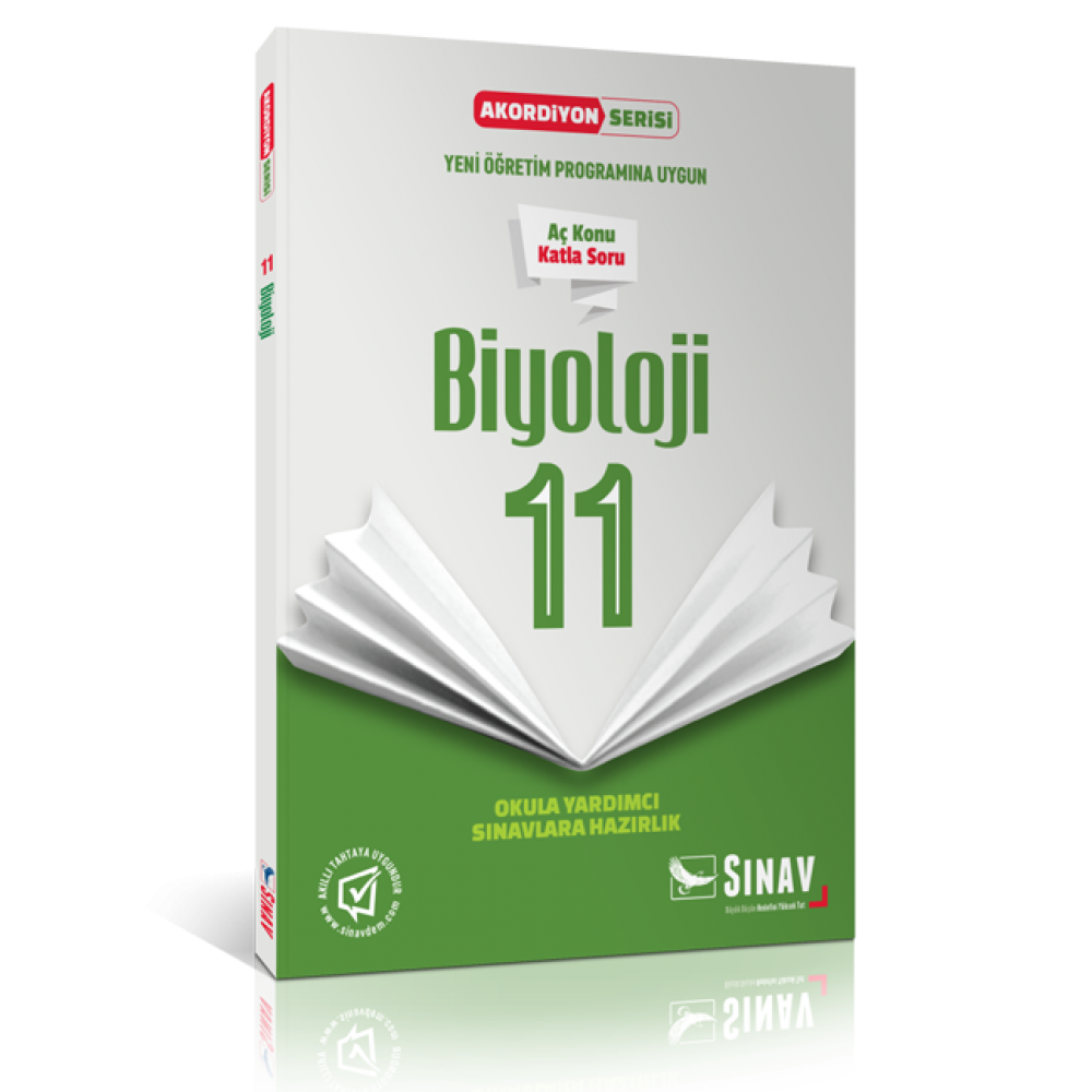 Sınav Yayınları 11. Sınıf Biyoloji Akordiyon Kitap