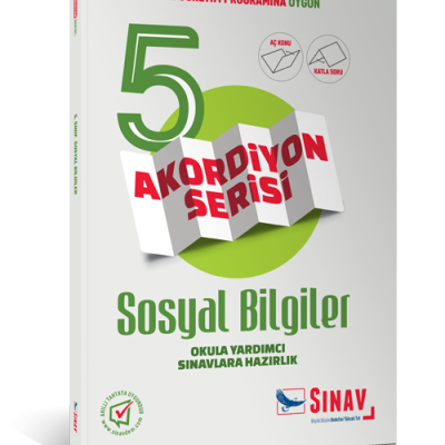 Sınav Yayınları 5. Sınıf Sosyal Bilgiler Akordiyon Kitap
