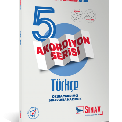 Sınav Yayınları 5. Sınıf Türkçe Akordiyon Kitap
