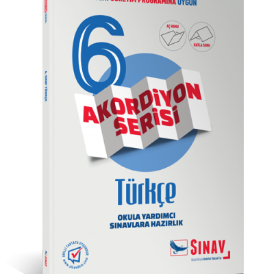 Sınav Yayınları 6. Sınıf Türkçe Akordiyon Kitap