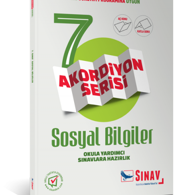 Sınav Yayınları 7. Sınıf Sosyal Bilgiler Akordiyon Kitap