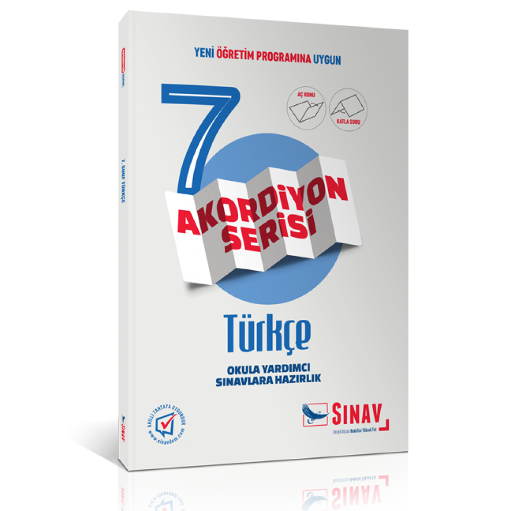 Sınav Yayınları 7. Sınıf Türkçe Akordiyon Kitap