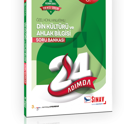 Sınav Yayınları 8. Sınıf LGS Din Kültürü ve Ahlak Bilgisi 24 Adımda Özel Konu Anlatımlı Soru Bankası