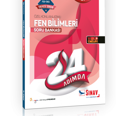 Sınav Yayınları 8. Sınıf LGS Fen Bilimleri 24 Adımda Özel Konu Anlatımlı Soru Bankası