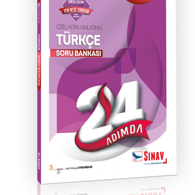 Sınav Yayınları 8. Sınıf LGS Türkçe 24 Adımda Özel Konu Anlatımlı Soru Bankası