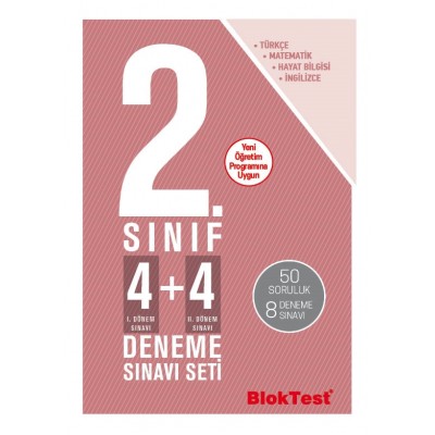 2.Sınıf Bloktest 4+4 Deneme Sınavı Seti