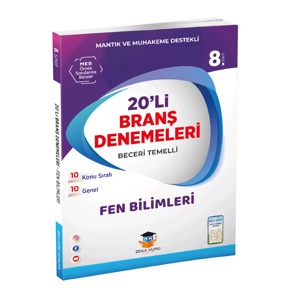 8. Sınıf 20′ li Branş Denemeleri Fen Bilimleri